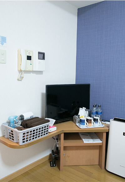 タオルや宿泊に必要な備品